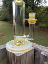 Load image into Gallery viewer, Rig Style Bubbler, 60 hole stacker perc with silver fume