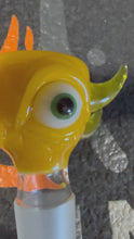 Load and play video in Gallery viewer, 18mm Yellow Crayon monster 4hole slide
