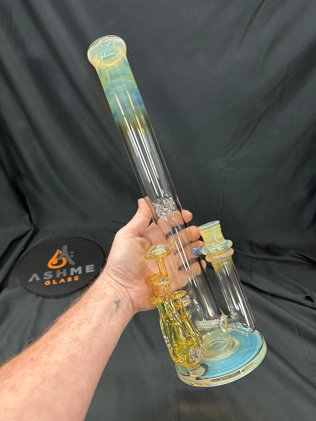 Collab with Leviathan glass fume 60hole with tall mushrooms